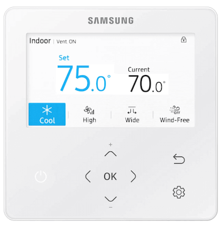 Samsung heat pump controller wall unit